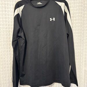 Under Armour HeatGear Unisex Black Long Sleeve Shirt Size Large